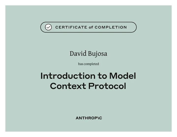 Certificate: Introduction to Model Context Protocol
